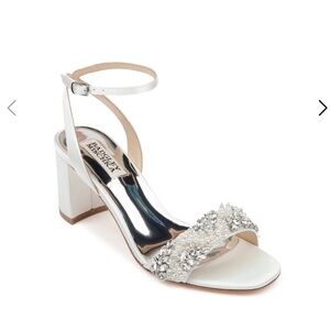 Badgley Mischka Clara Embellished Strap Evening Shoe 9.5